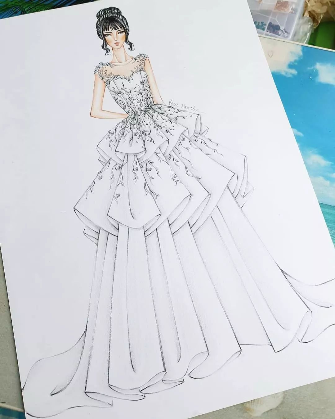 婚纱设计稿-婚纱礼服设计-服装设计