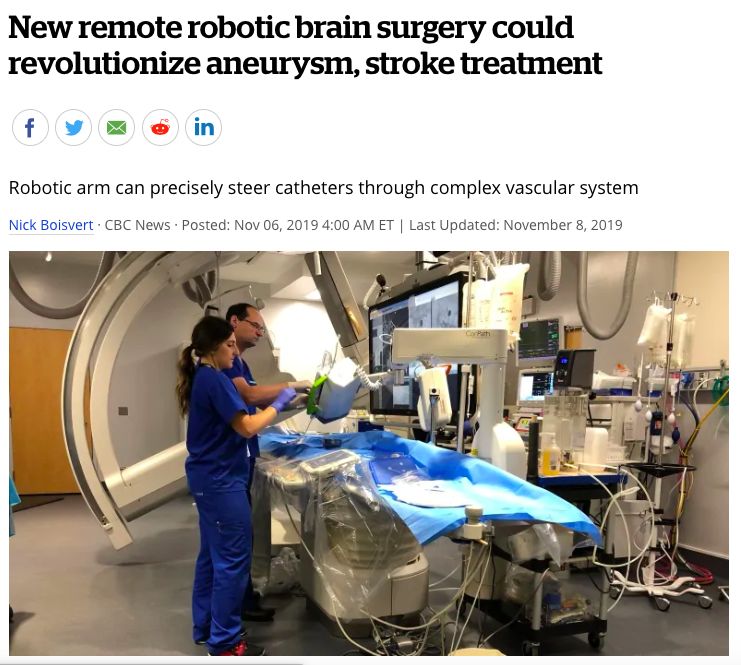  全球首例机器人辅助脑手术成功，加拿大这次改变了世界！