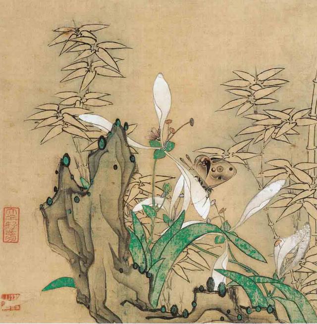 陈洪绶名画欣赏|清供图,荷花鸳鸯图等16幅国画作品赏析