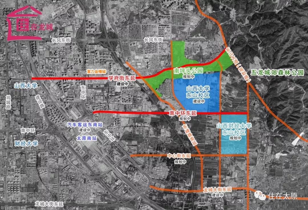 周边庞大的土地资源也会被激活 此外  在太原都市区规划图(2016-2030)