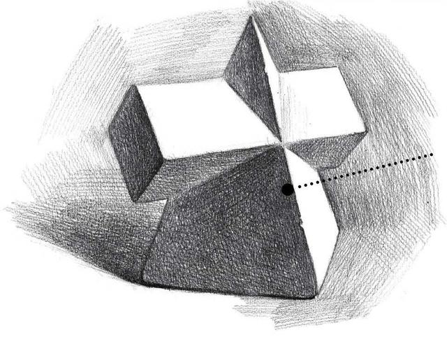 方锥贯穿体很难画?分步骤讲解教你画,简单易学,适合0基础 学习