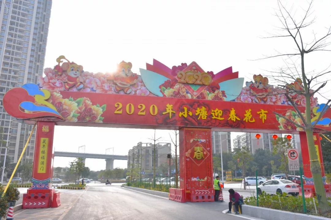 网红水上花市,千亩桃花.佛山五区花街陆续