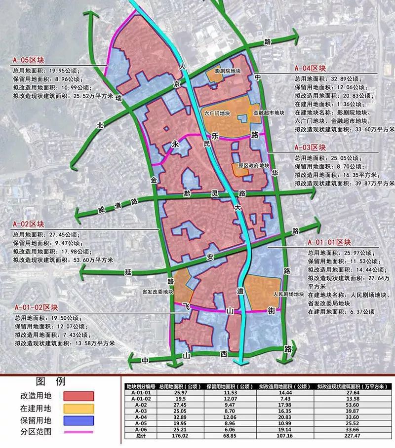 贵阳人民大道这些地块征收!拆迁面积预算敲定