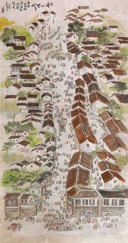 艺术展讯 ▏《画说古城》国画油画作品展近日在牛庄展出67_漳州