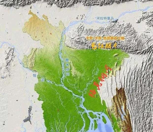 地区之一,来自印度洋孟加拉湾的丰沛水汽进入孟加拉国的平原地区之后