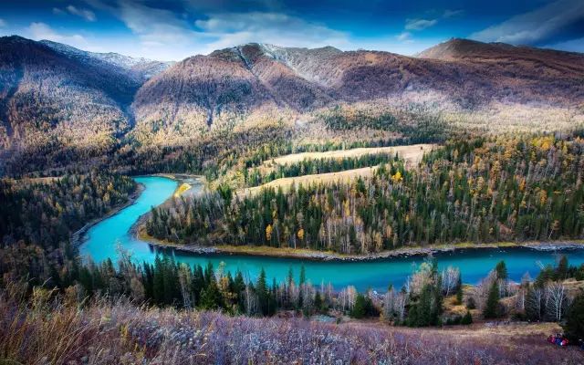 新疆迎来喀纳斯的冬天,冰天雪地最原始的模样