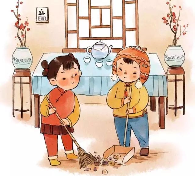 【春节习俗】腊月二十四 弹尘扫房子