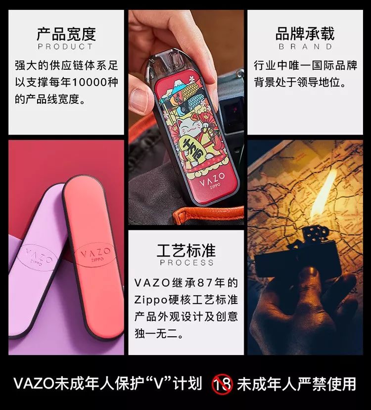 vazo电子烟|源自zippo 味你而来