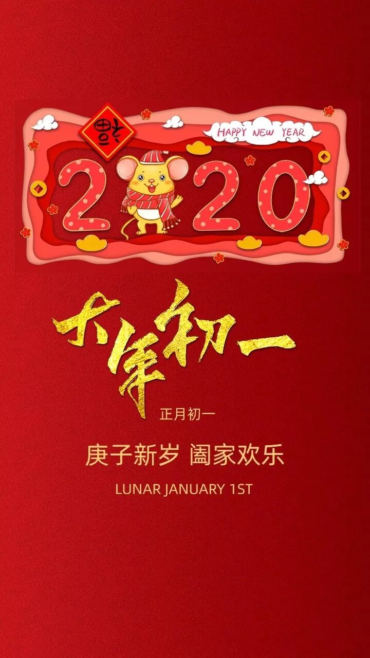 节日必备2020新春海报