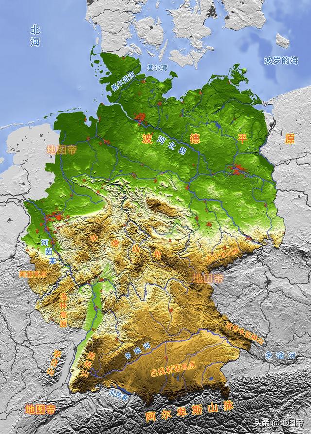 德国北方沿海，为何不如南方内陆富裕？