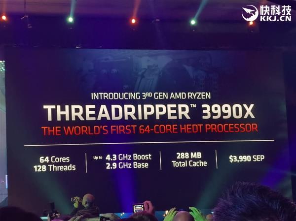 64核锐龙Threadripper3990X不适合游戏AMD：8K及编译很有用_处理器