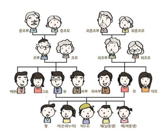 七大姑八大姨怎么称呼详细中国亲戚关系图表拜年用得上