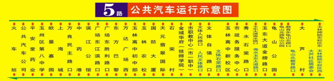 便民手册!玉林公交车路线大全,春节一起坐公交车出行吧!