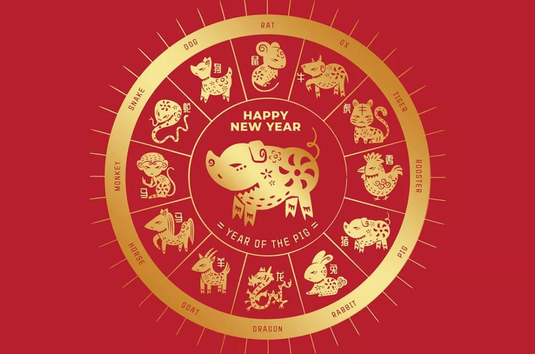 设计素材 绘制精良的新年十二生肖矢量图形插画合集下载[psd,ai]