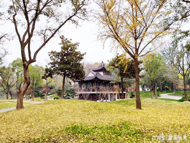 扬州瘦西湖东岸,趣园,烟雨朦胧江南