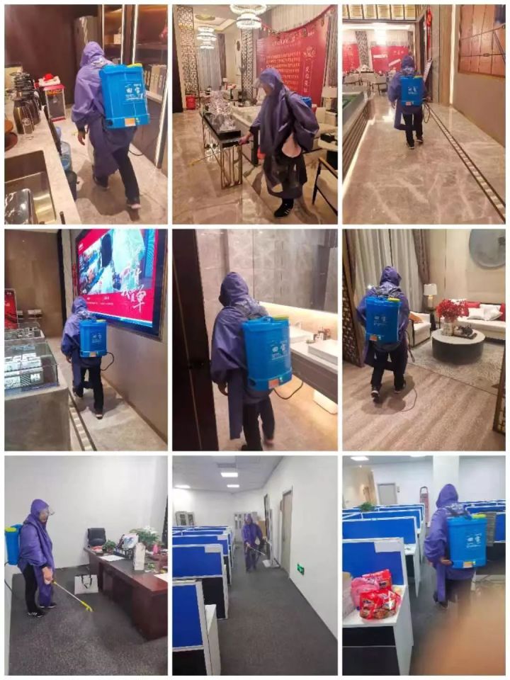 防控疫情，物业人在行动_消毒