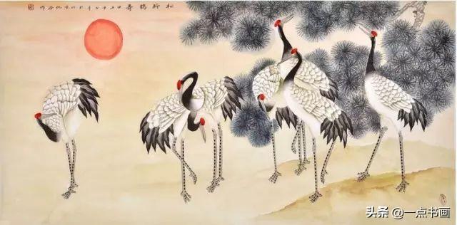 国画教程丨写意仙鹤画法_搜狐网
