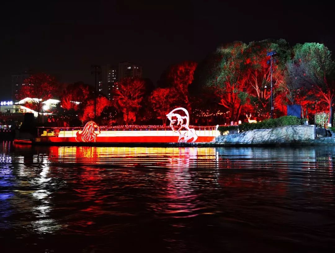 塘河夜画最潮最年味的新年玩法