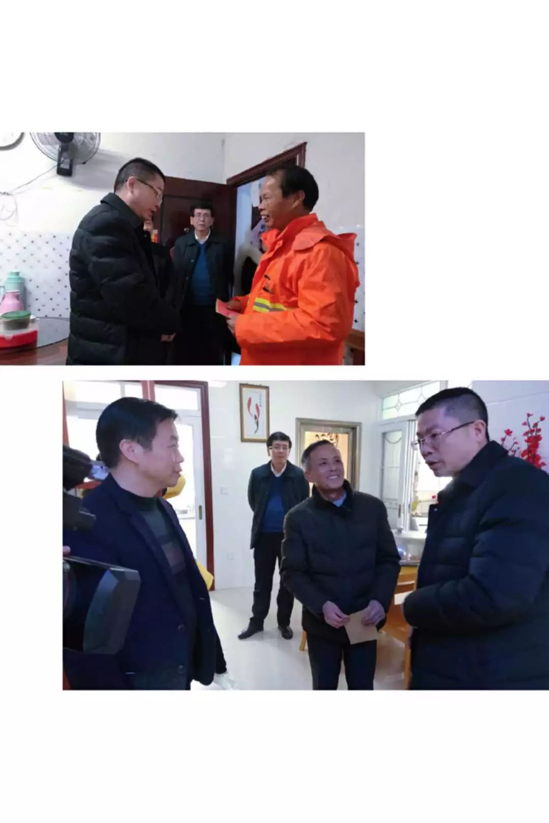 莲花县领导春节前走访慰问困难职工