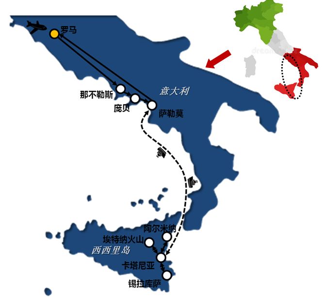 2020欧洲杯小组赛61意大利浪漫西西里9天观赛之旅