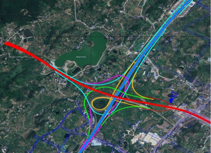 渝遂复线高速公路,互通立交最密,单公里造价最高.
