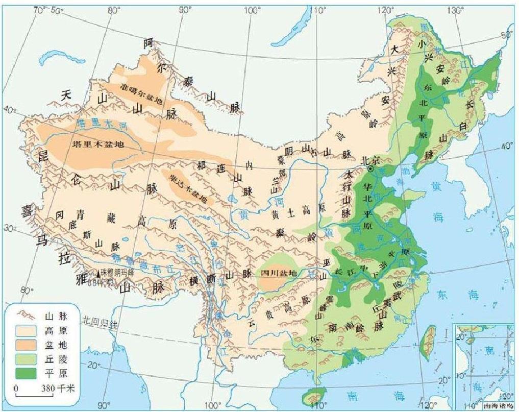 我国面积最大的地形类型是山地地形还是高原地形