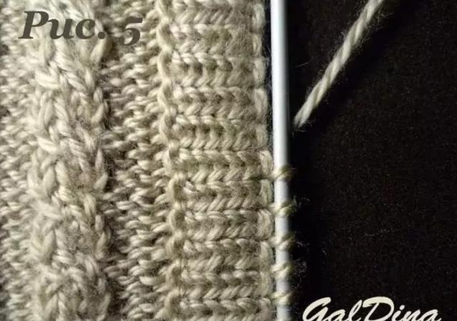 把织衣针退下来用毛线穿上 用倒针方法缝在带针的小辫上。挑好后的样子。