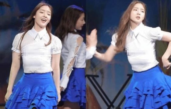 韓國女團在跳舞時發生舞臺意外, 「胸部」突然掉到肚子, 真敬業！ 娛樂 第4張
