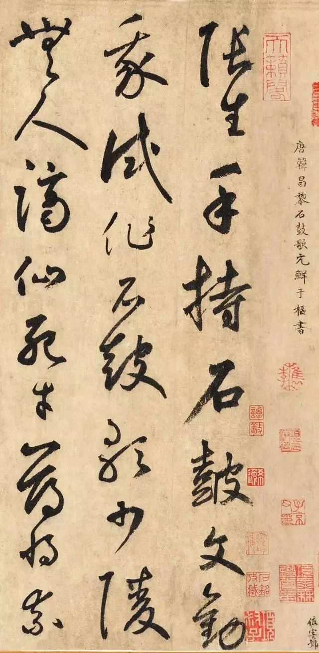 鲜于枢草书真力饱满,奇态横生