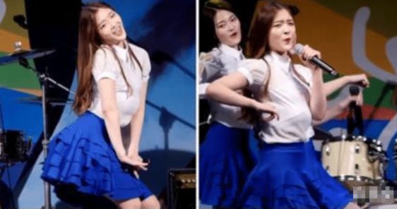 韓國女團在跳舞時發生舞臺意外, 「胸部」突然掉到肚子, 真敬業！ 娛樂 第2張