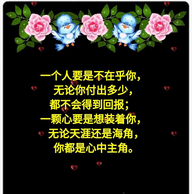 关心你的,别错过;疼爱你的,要珍惜!错过了,就没了!