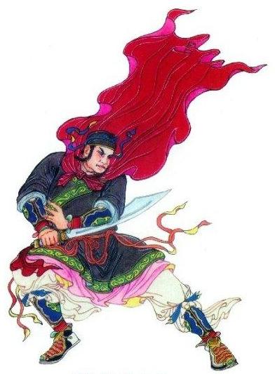 程甲锐水浒人物彩绘杨雄石秀解珍解宝兄弟