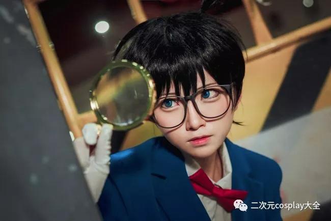 可爱到打破次元壁,名侦探柯南cos,突然响起BG