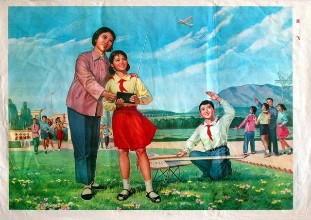 老布出品:红色时代的经典宣传画,钢铁长城保卫祖国