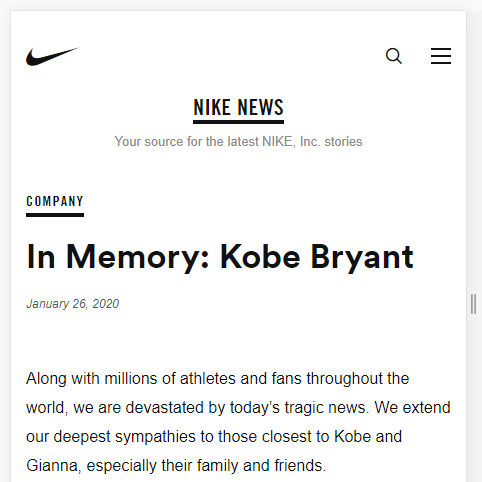 nike中国紧急下架:kobe系列全部取消发售,另行通知!