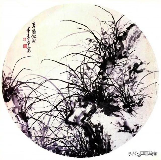 董寿平丨写意兰花作品欣赏