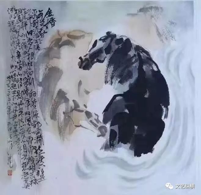 画马名家宫春虎马画移情心怀感恩