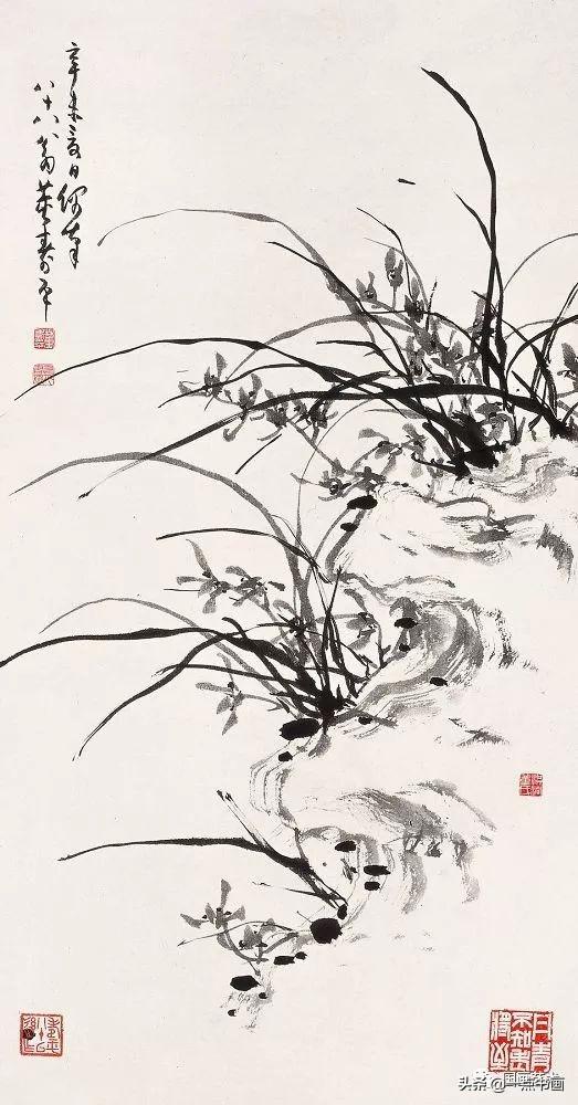 董寿平丨写意兰花作品欣赏