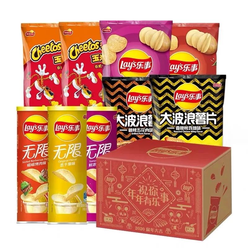 旺旺了 小时候过年零食三大样 旺旺仙贝,旺旺雪饼,旺仔牛奶 乐事