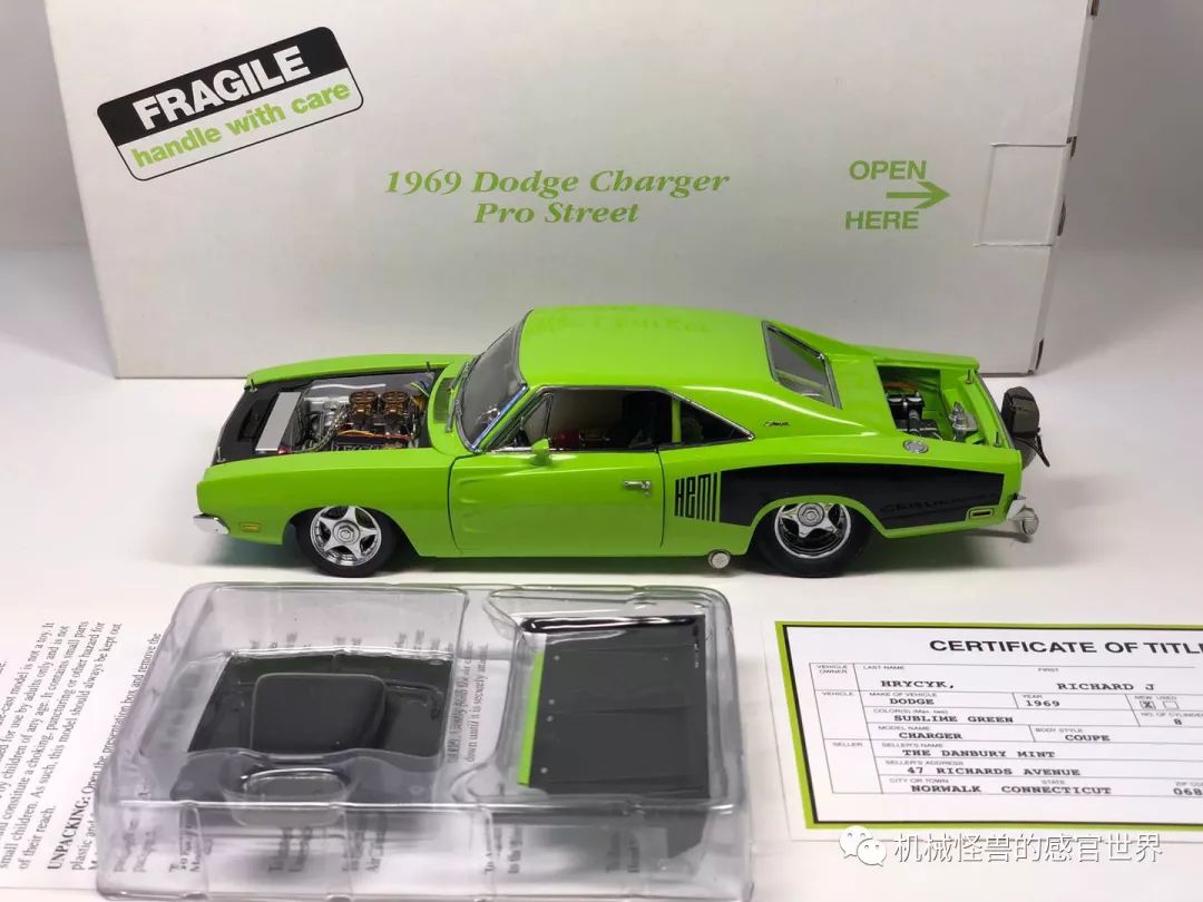 danbury mint | 动力狂魔 hemi,1969 道奇战马 pro street