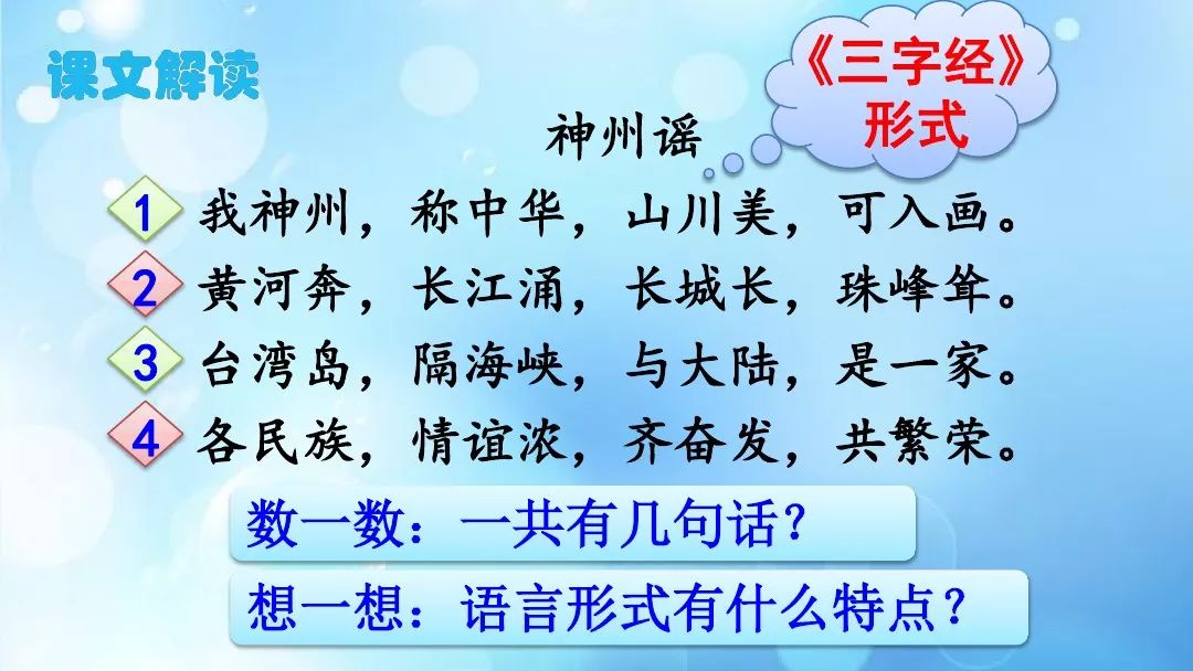 寒假预习部编版二年级下册语文识字1神州谣知识点图文讲解