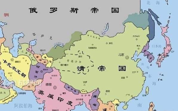 清大清帝国1721年,沙皇彼得一世改国名为"俄罗斯帝国,开始工业革命.