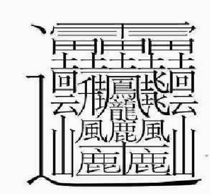 中国汉字笔画最多的汉字前20长见识了赶紧学习了好显摆