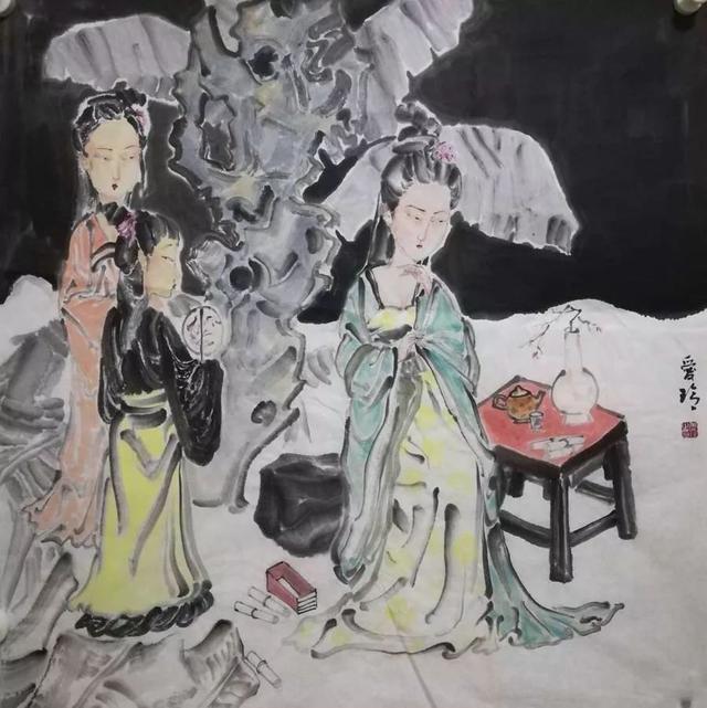 中国美术家协会会员胡爱玲人物画作品欣赏