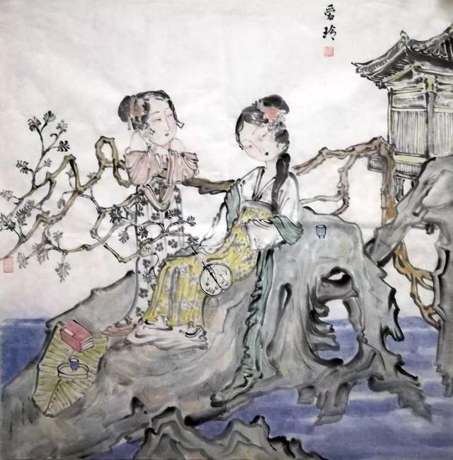 中国美术家协会会员胡爱玲人物画作品欣赏