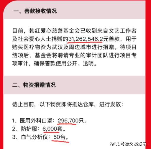 韓紅凌晨公布實時捐贈進展，自曝已經病倒3天，鼓勵自己堅強到底 娛樂 第3張