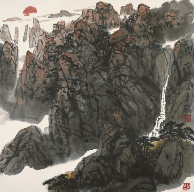 《 黄山朝日 》 刘汝阳