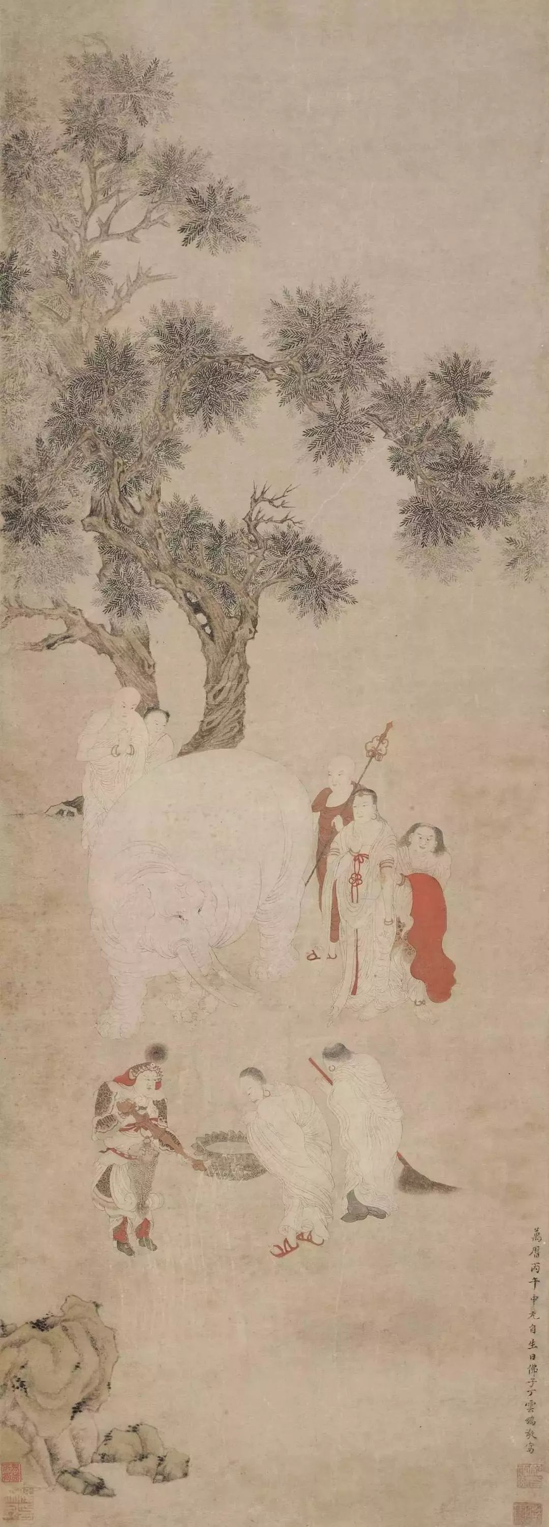 明代人物画大家,继戴进,吴伟,唐寅,仇英之后,最重要的有三位:丁云鹏
