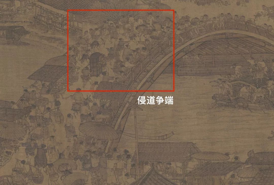 △ 《清明上河图》 (虹桥桥面部分)