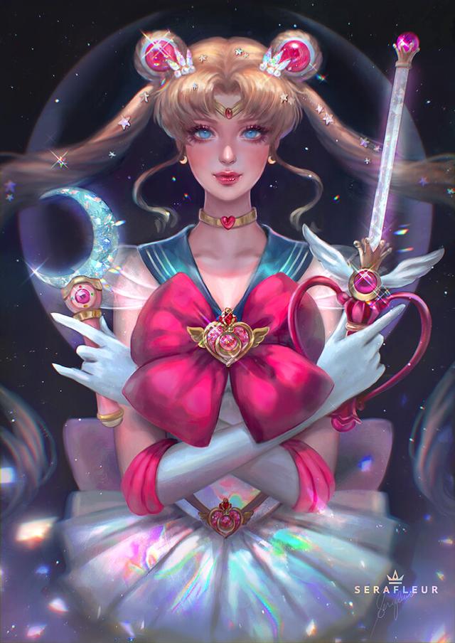 来自菲律宾的插画师绘制的漂亮女性动漫人物很有个人风格的作品